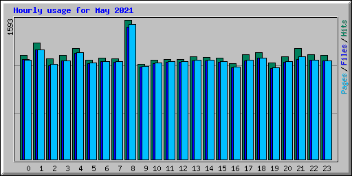 Hourly usage for May 2021