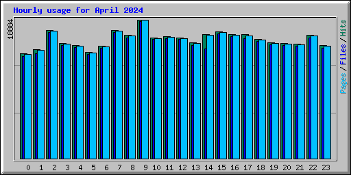 Hourly usage for April 2024
